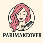 stylized portrait of parimakeover logo